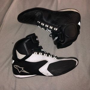 Alpinestars Black and White Men's Boots